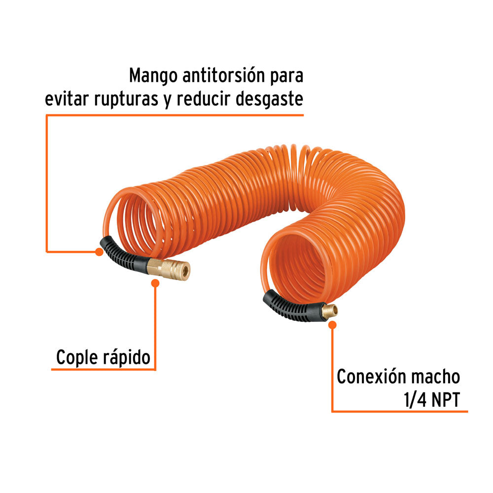 Manguera de aire en Espiral para Compresor