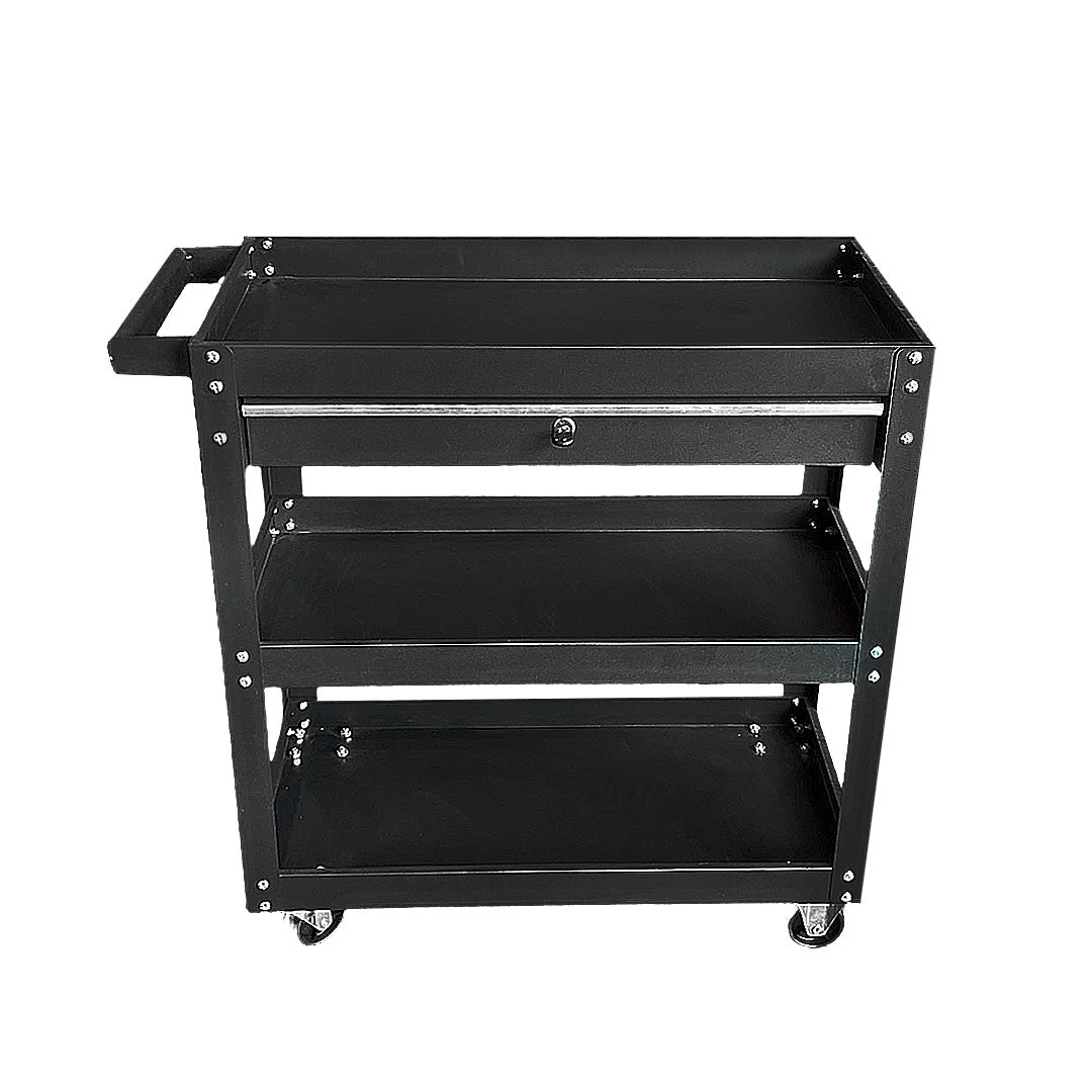 Carro Porta Herramientas de 3 Niveles con Gabinete