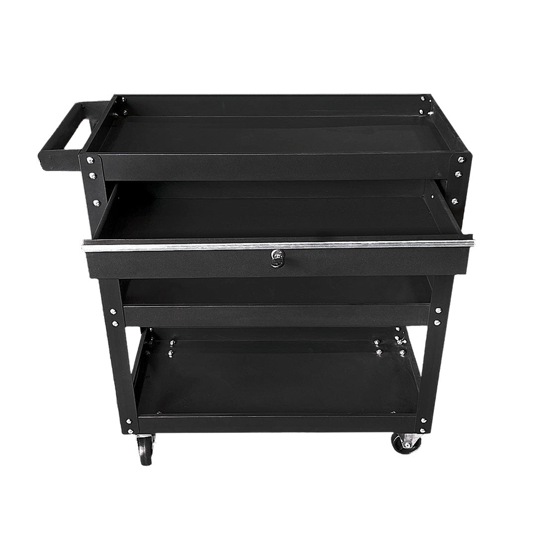 Carro Porta Herramientas de 3 Niveles con Gabinete