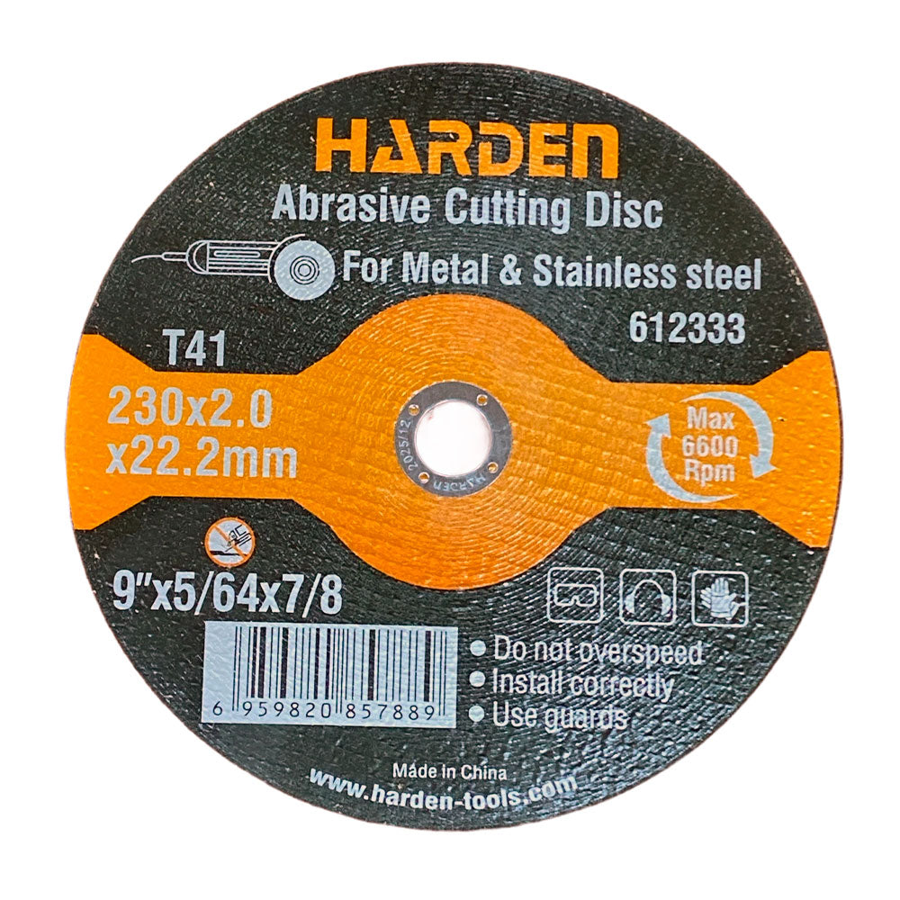 Disco de corte de 9" para metal y acero inoxidable