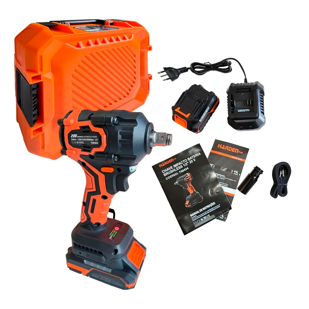 Llave de impacto inalámbrica 1/2" 20V