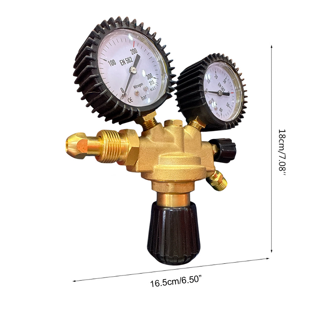Regulador de gas doble para Nitrógeno