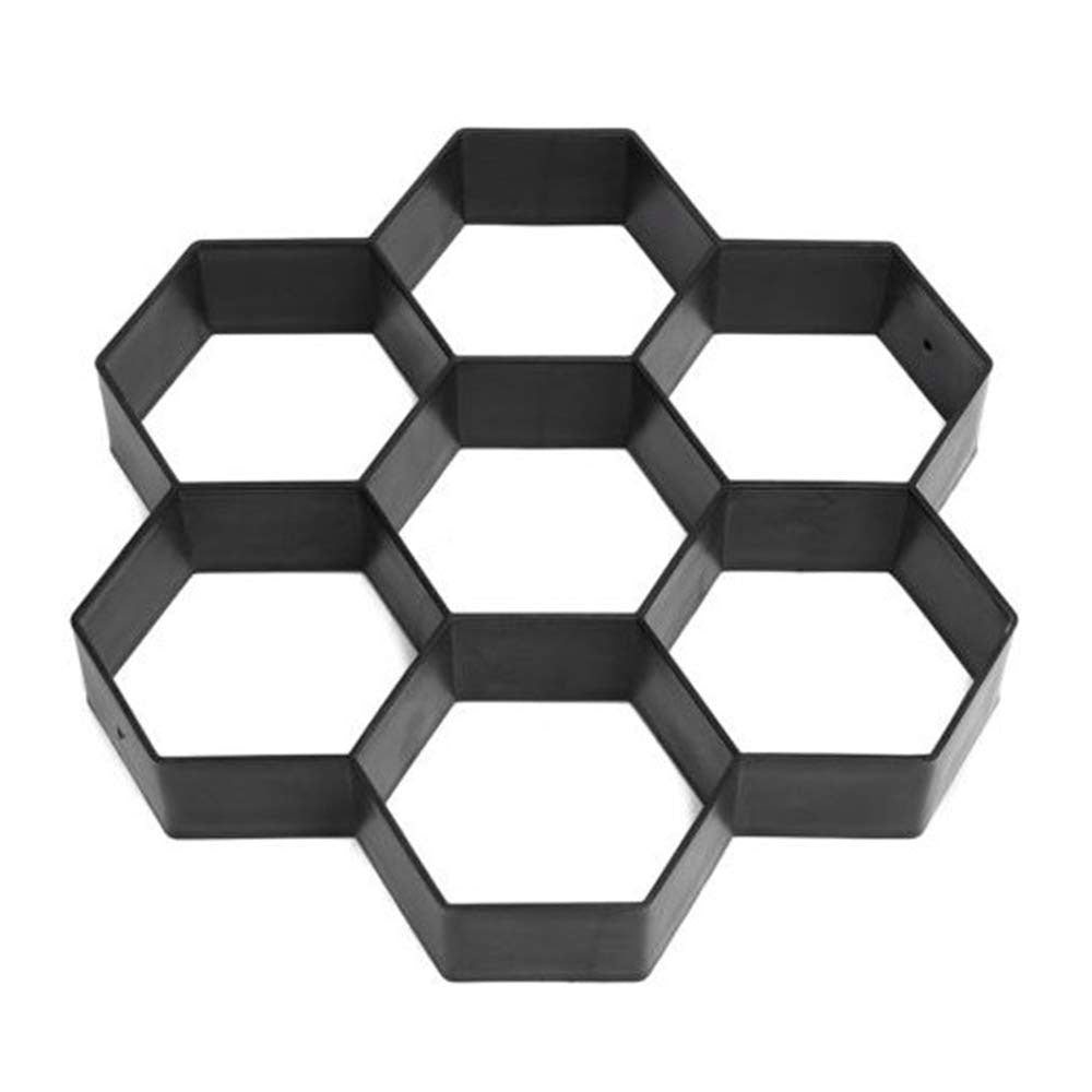 Molde para camino de concreto hexagonal