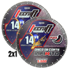2X1 Disco de corte infinito 14" para metal