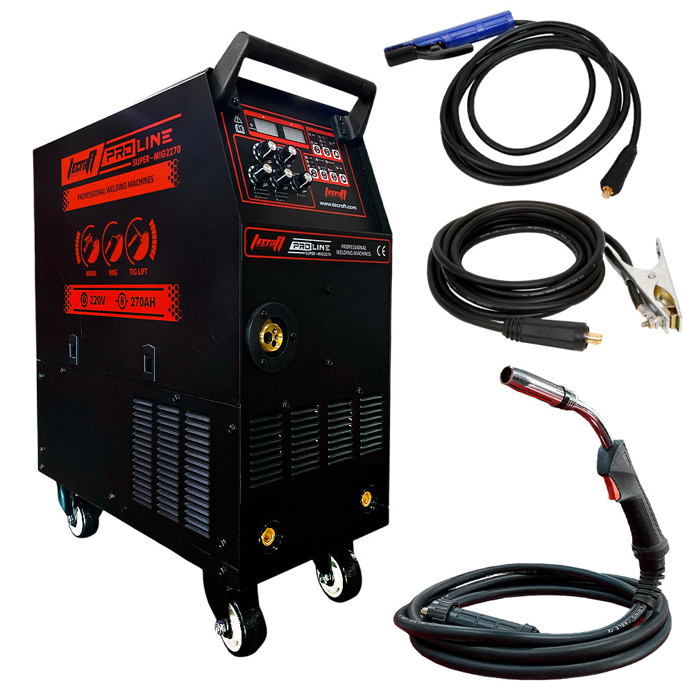 Soldador Inversor Multiproceso MMA/MIG/TIG LIFT DE 270AH 220V