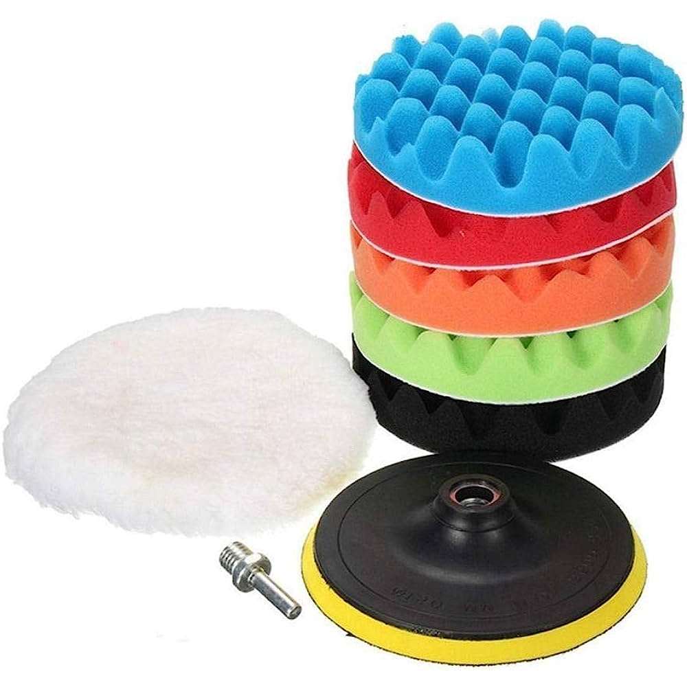 Set de pads de espuma para polichar de 8 piezas