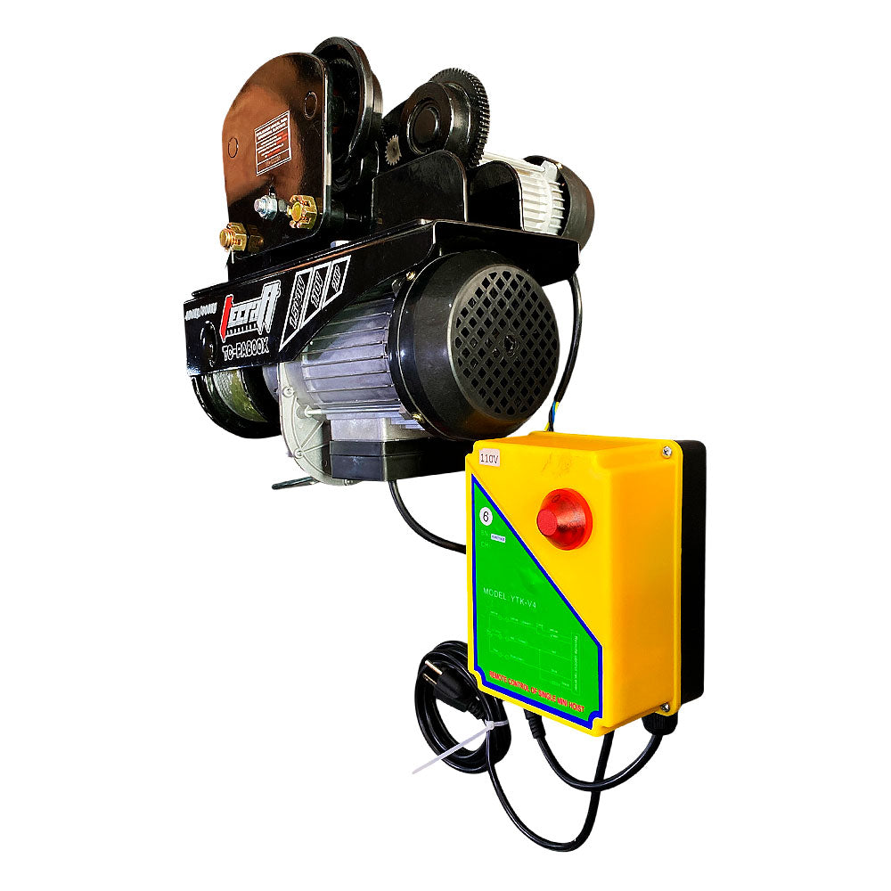 Winche Eléctrico 800kg 2HP con Carro de Movilización Horizontal