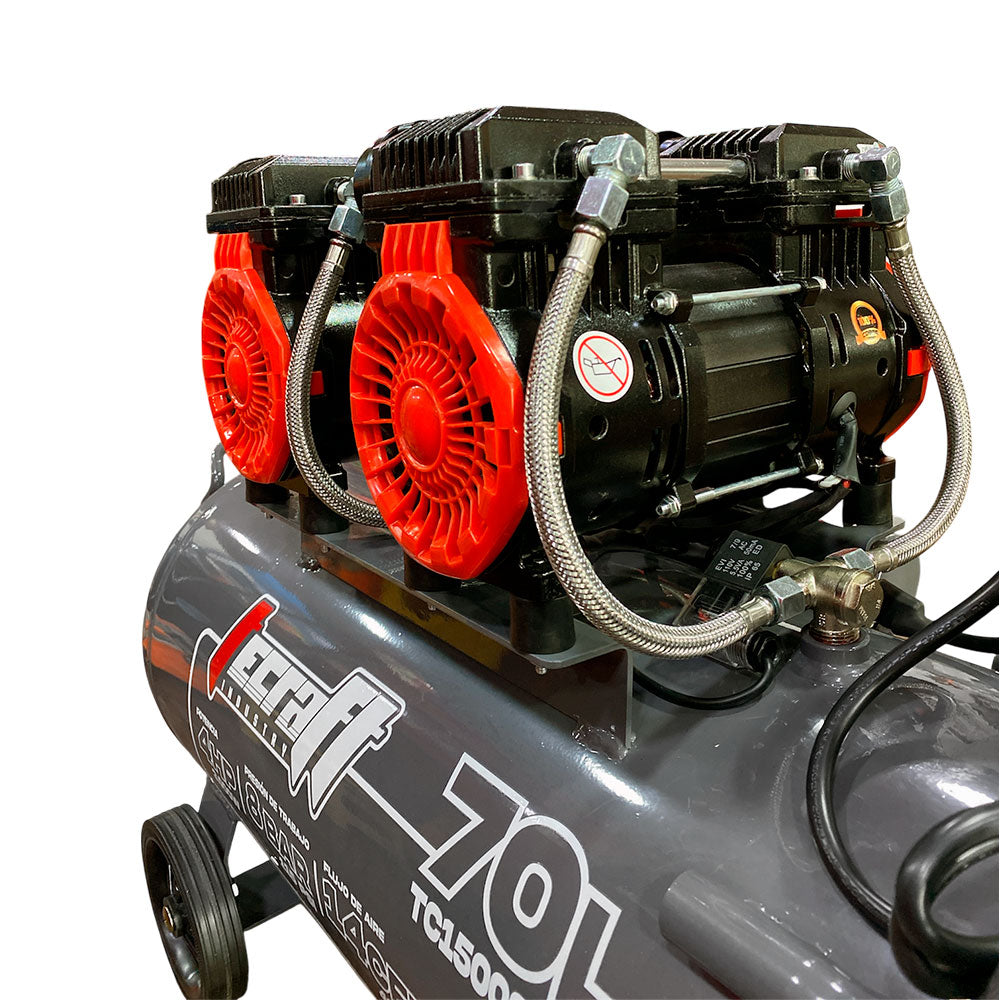 Compresor Sin Aceite 70L 4HP 110v