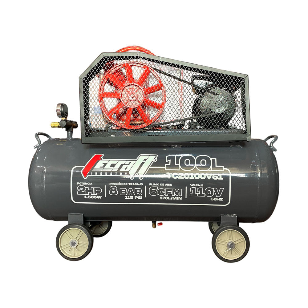 Compresor de Polea 100L 2 HP 110v