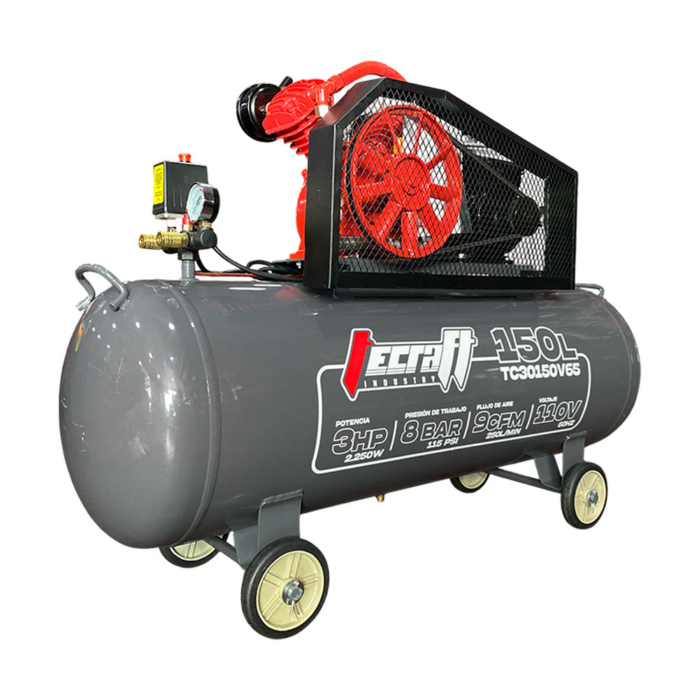 Compresor de Polea 150L 3 HP 110v