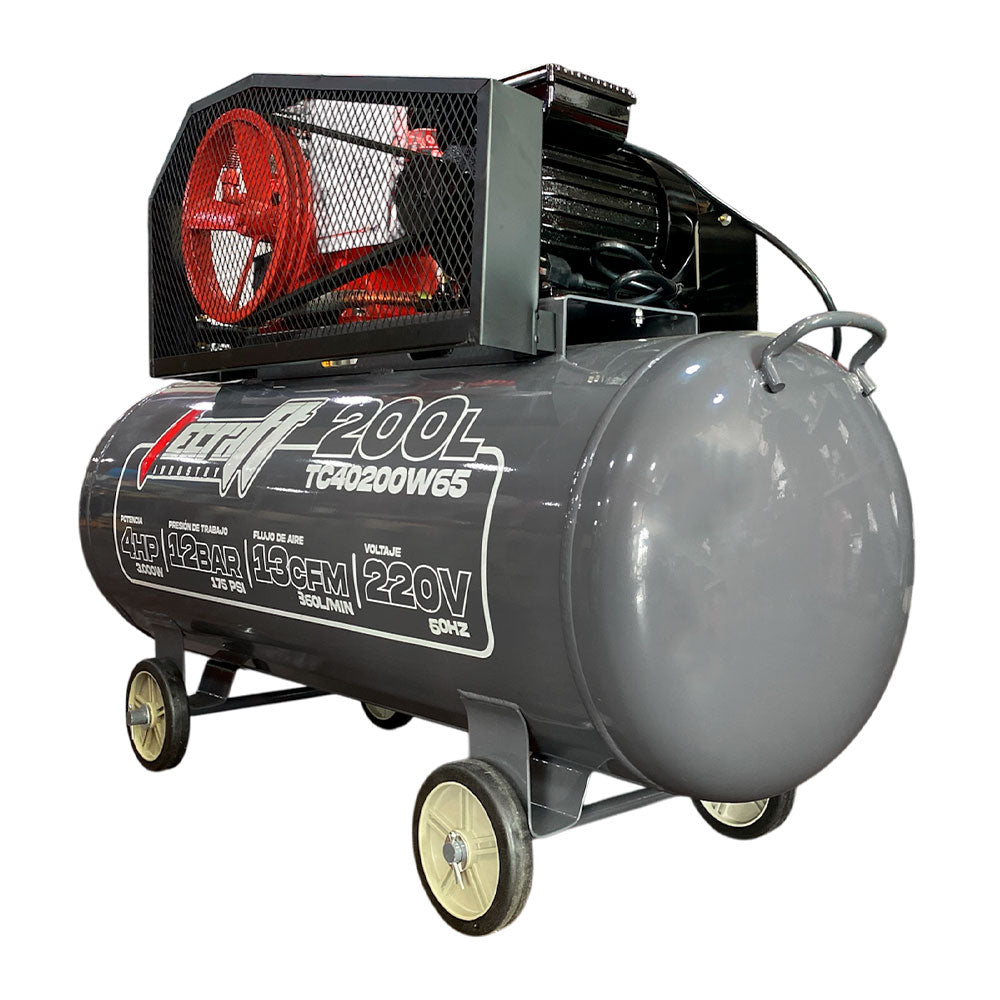 Compresor de Polea 200L 4 HP 220v