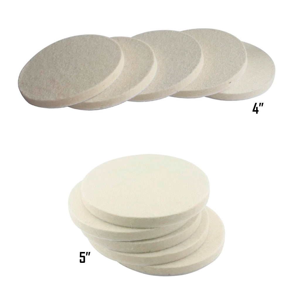 Set de 3 Almohadillas de Lana para Pulir