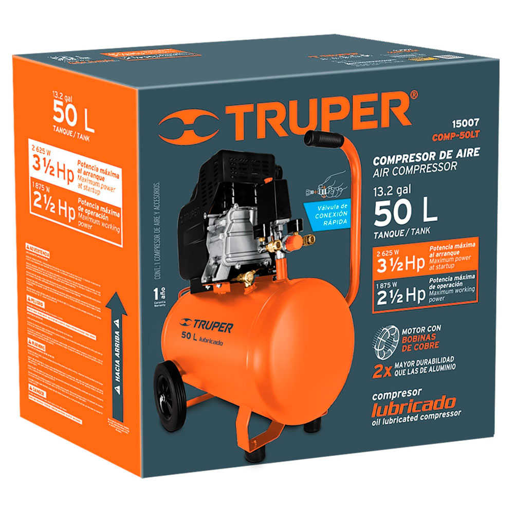 Compresor Profesional  de 50L 3.1/2HP 127V