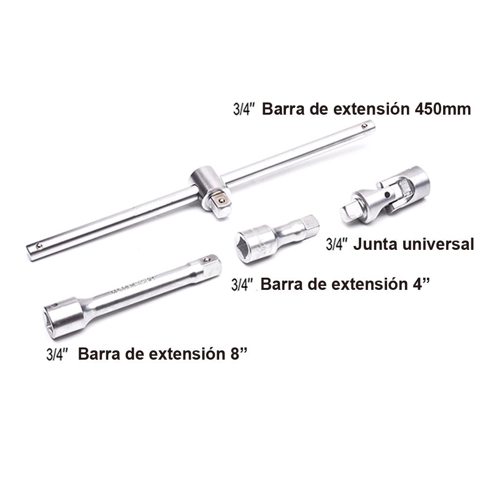 Set de 27 copas de 3/4"