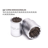 Set de 27 copas de 3/4"
