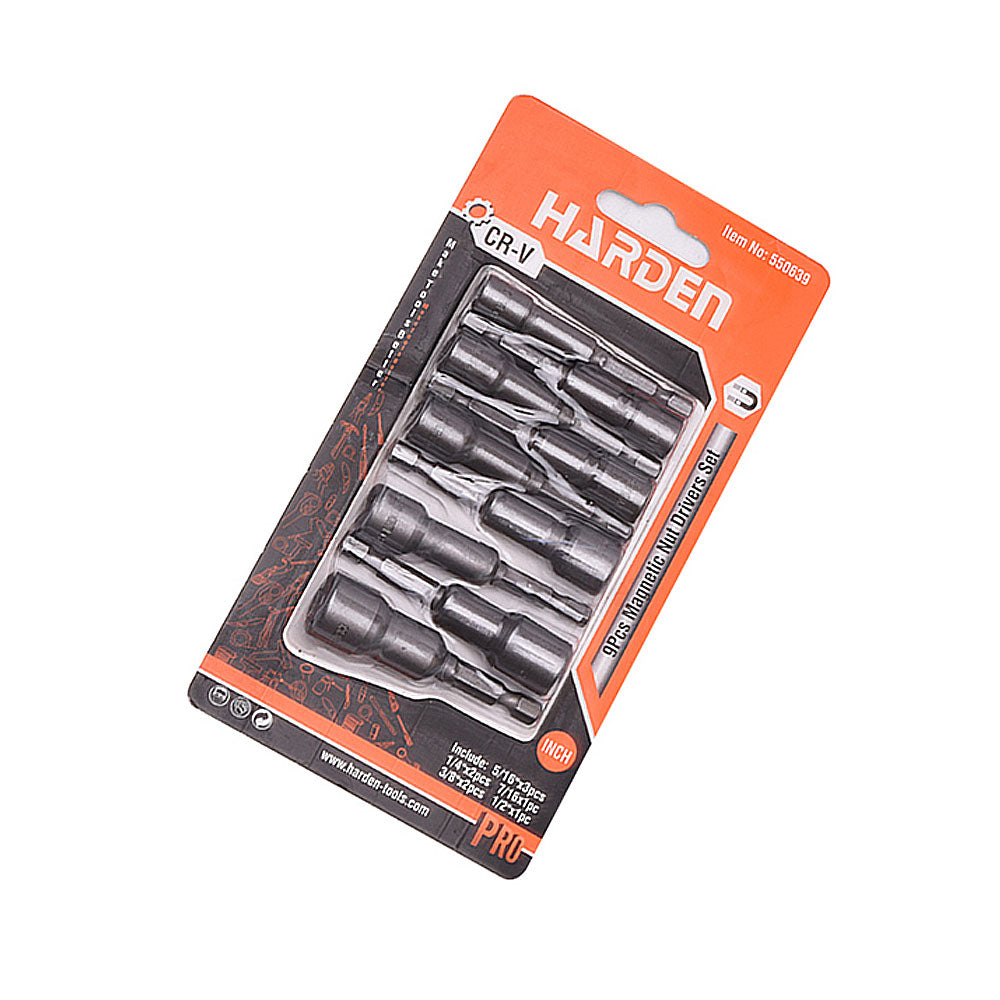 Set de 9 copas con punta hexagonal