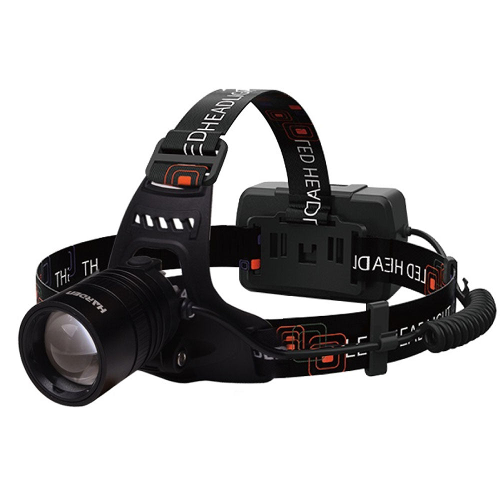 Linterna LED recargable tipo minero
