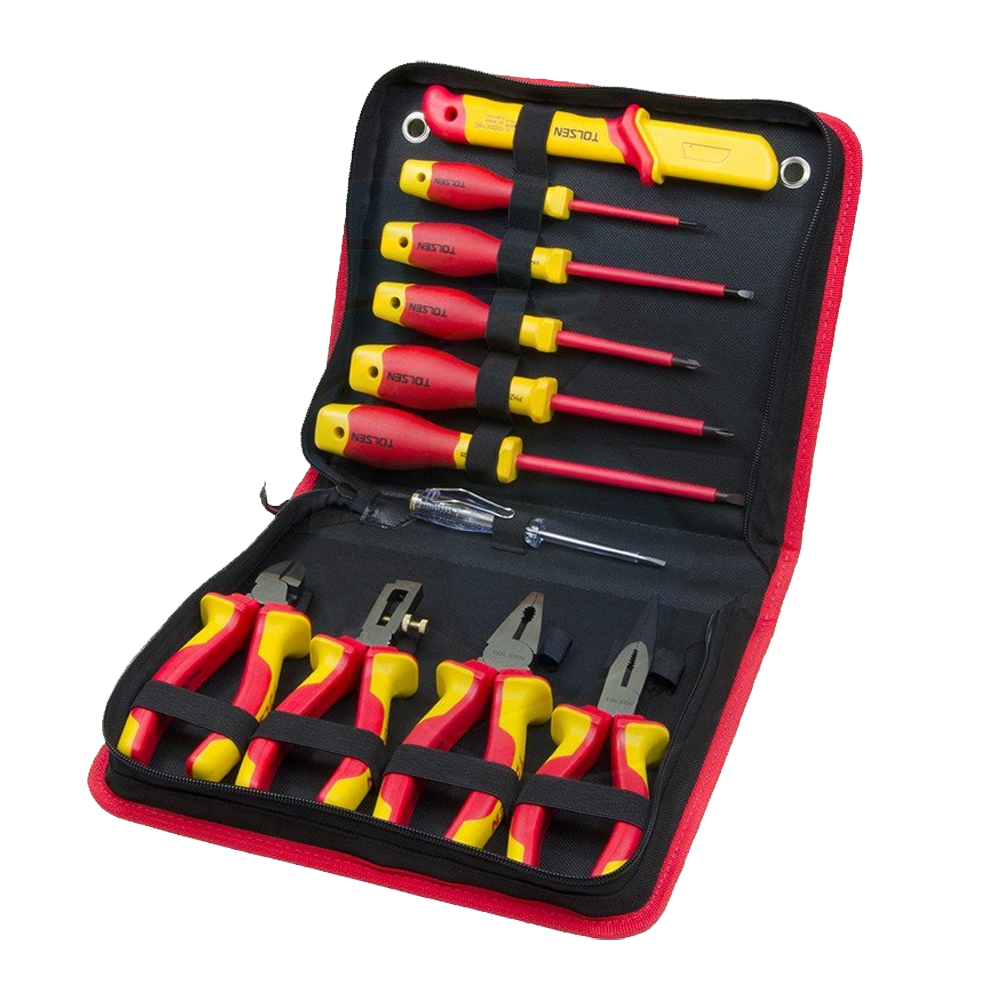 Juego de herramientas aisladas para electricista de 11 piezas