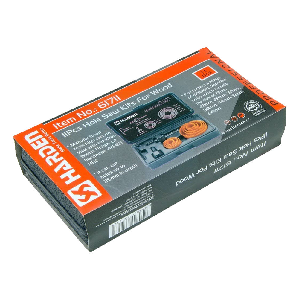 Set de copa sierra para madera 11 piezas