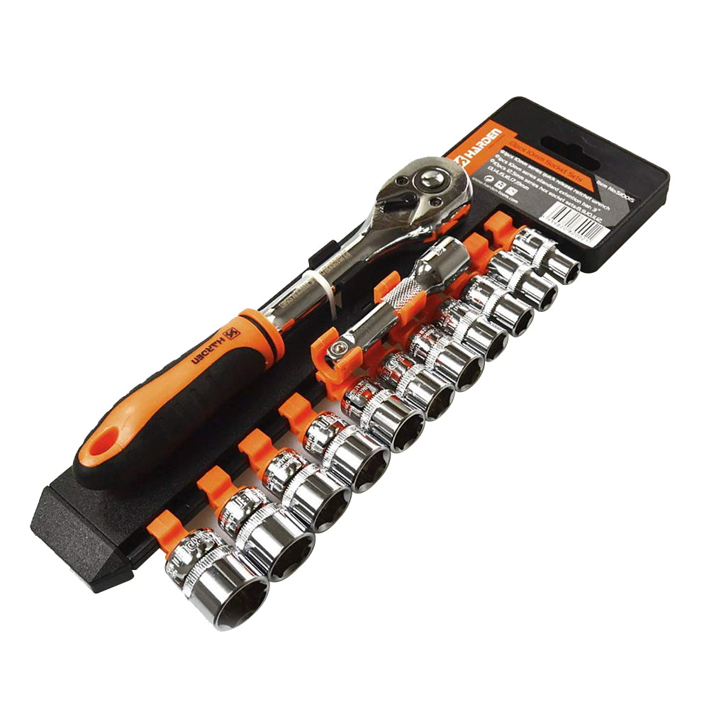 Set de copas con rachet de 3/8" y 1/2"
