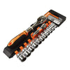 Set de copas con rachet de 3/8" y 1/2"