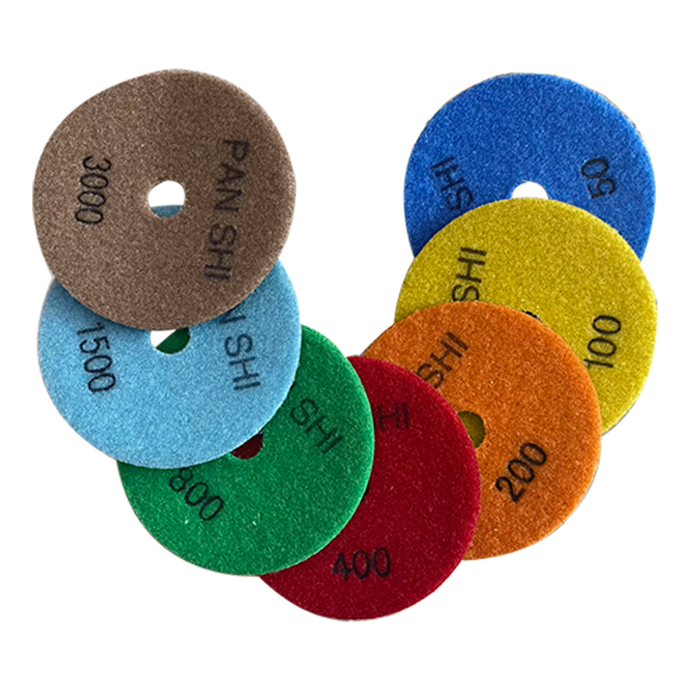 Set de discos para pulir mármol 7pzas