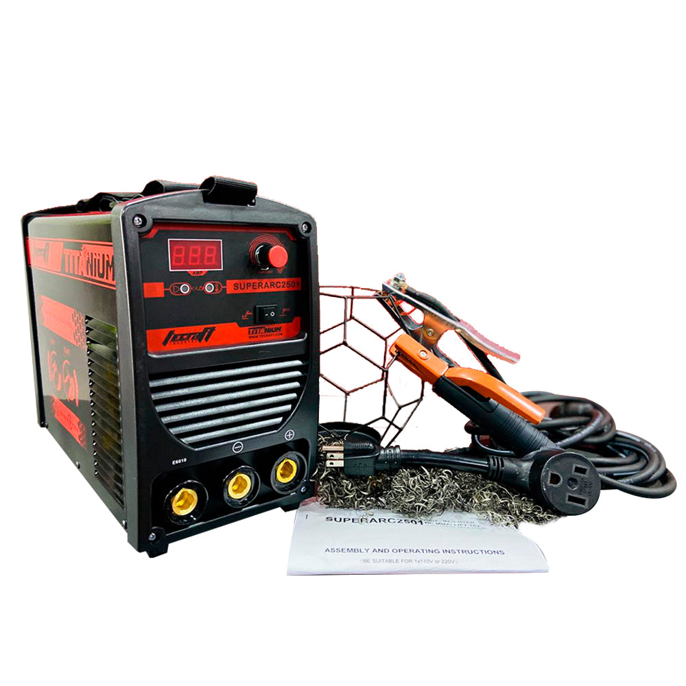 Soldador inversor proceso MMA/TIG LIFT de 250Ah 110V/220V