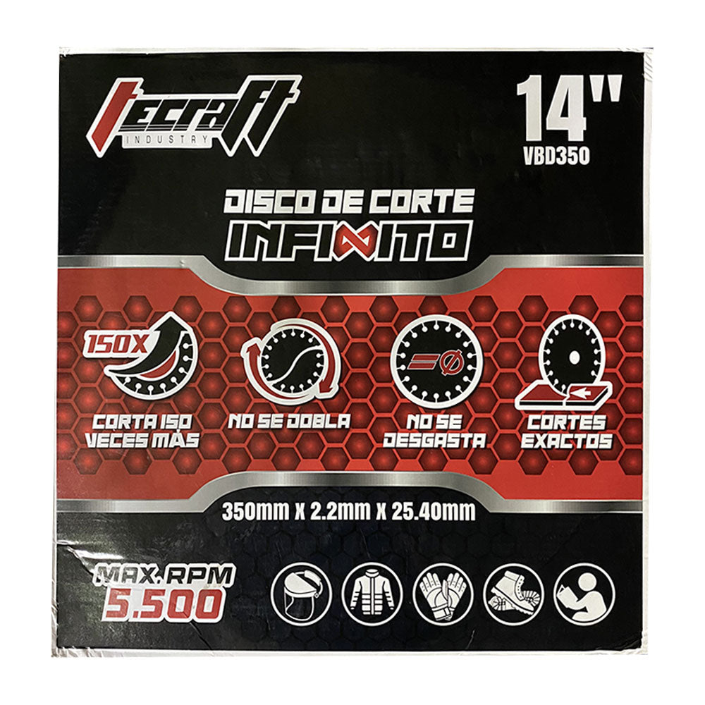 2X1 Disco de corte infinito 14" para metal