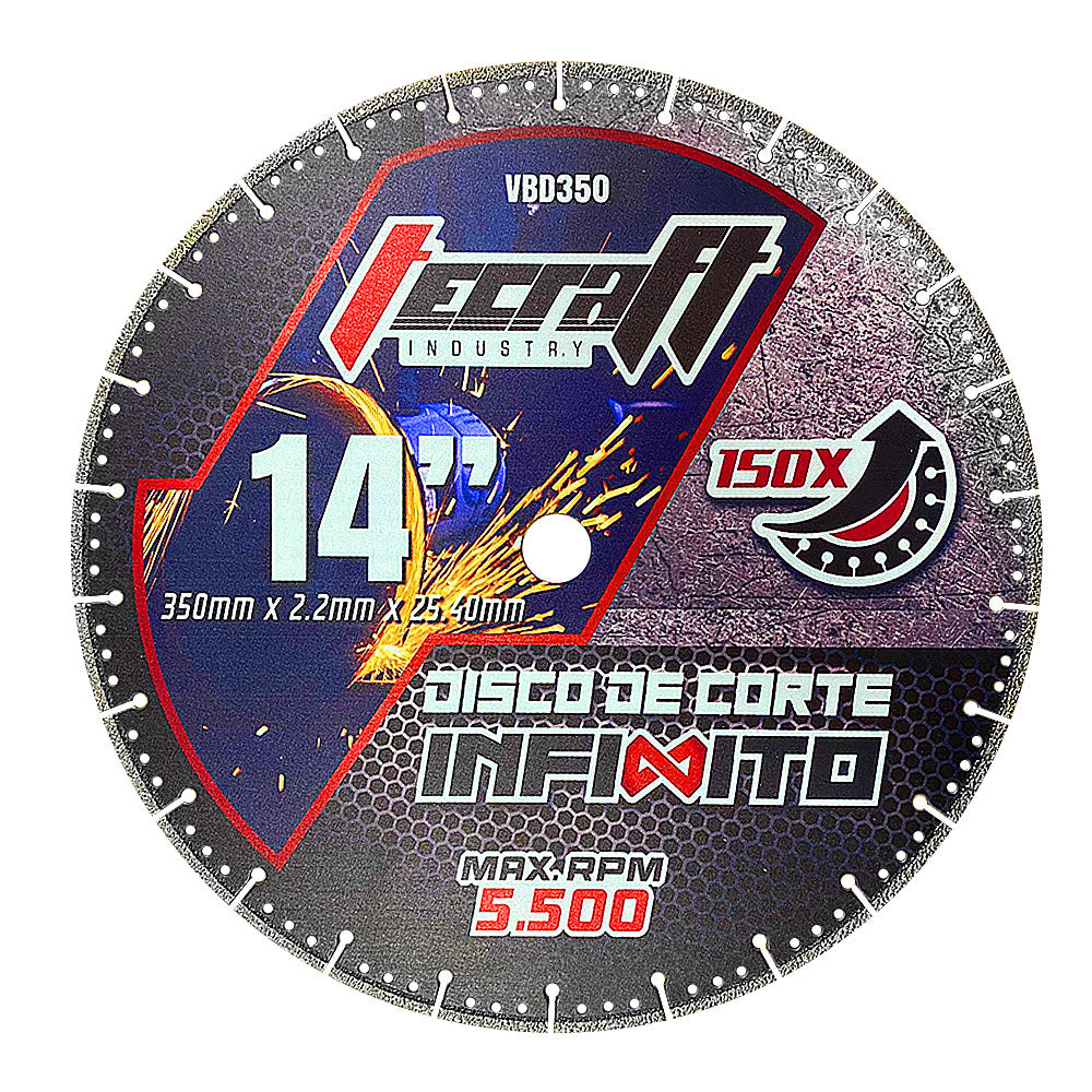 2X1 Disco de corte infinito 14" para metal