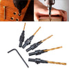 Set de Brocas Avellanadoras de 5 Piezas