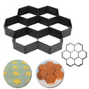 Molde para camino de concreto hexagonal