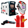 SOLDADOR INVERSOR 160AH + PULIDORA INDUSTRIAL 4.1/2" + CARETA FOTOSENISBLE + GUANTES DE CARNAZA