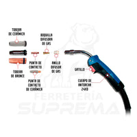 Consumibles para Antorcha MIG 24KD