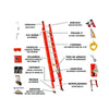 Escalera Extensible de Fibra de Vidrio