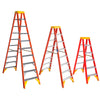 Escalera de fibra de vidrio en forma de A