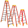 Escalera de fibra de vidrio en forma de A