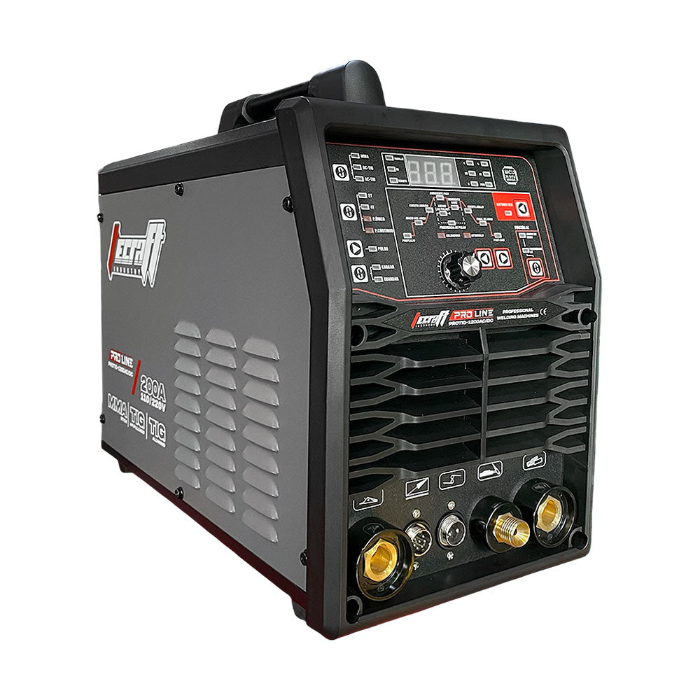 【地蔵】aimed forces manufacturer Soldador inversor proceso MMA/MIG de 200Ah 220V marca Tecraft