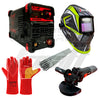 SOLDADOR INVERSOR 200AH 110/220 + PULIDORA 4.1/2" SIN ESCOBILLAS + CARETA FOTOSENSIBLE TRUE COLOR + 1KG 7018 1/8" + GUANTES DE CARNAZA
