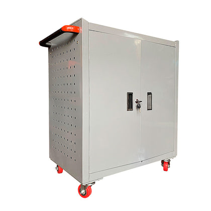 Carro Porta Herramientas tipo armario de 2 niveles internos. 