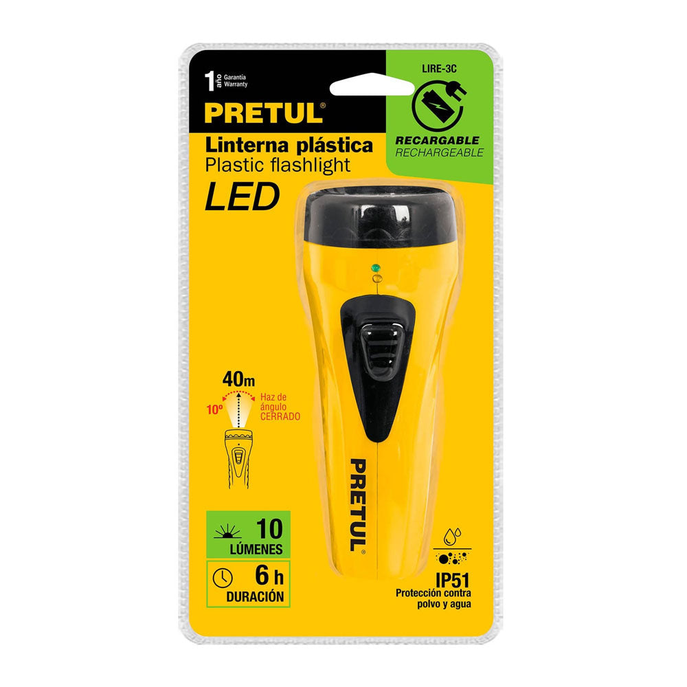 Linterna Plástica Led Alta Potencia - Ferretería Galba