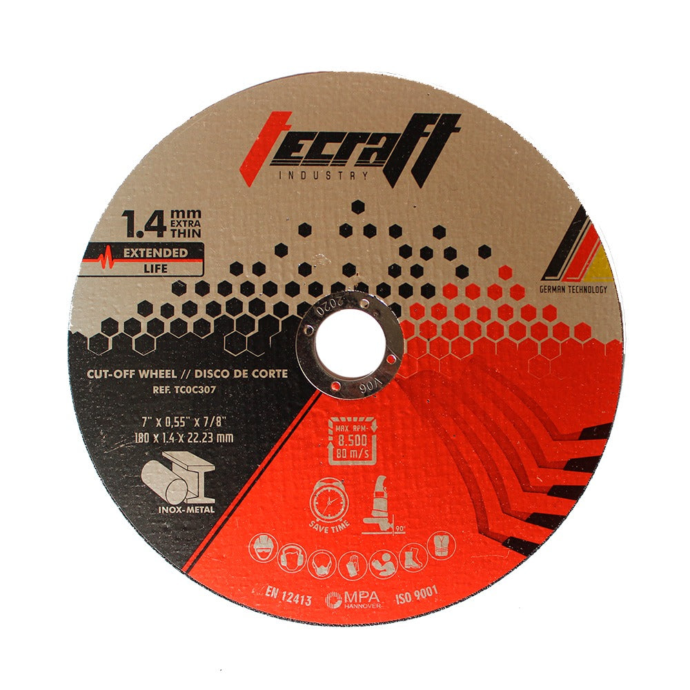 Disco de Corte  7"X1,4mm Metal/Inox