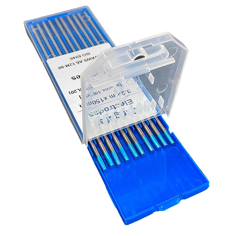 Electrodo de tungsteno azul