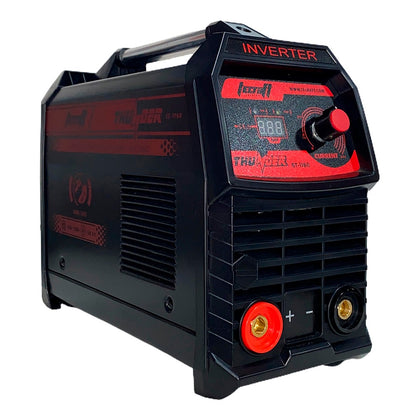 Soldador inversor semi-industrial de proceso MMA/TIG LIFT de 160 amperios con conexión a 110V/220V bifásico marca Tecraft Industry de tecnología alemana.