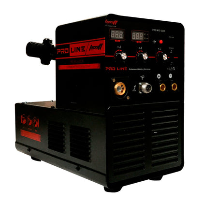 Soldador inversor proceso MMA/MIG de 200Ah 220V 60% ciclo de trabajo, marca Tecraft Industry, tecnología alemana, un año de garantía.