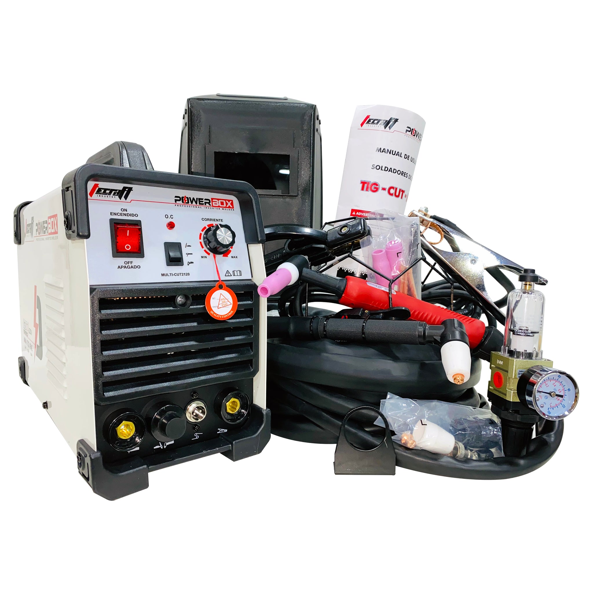 Equipo de soldadura profesional 4 en 1 MMA/MIG/PAC/TIG LIFT 160AH 220V