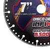 Disco de corte infinito 7" para metal